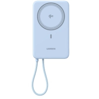 Батарея універсальна Ugreen 10000mAh 30W 1xUSB-C + 15W Magnetic Wireless + cable USB-C blue (65839B)