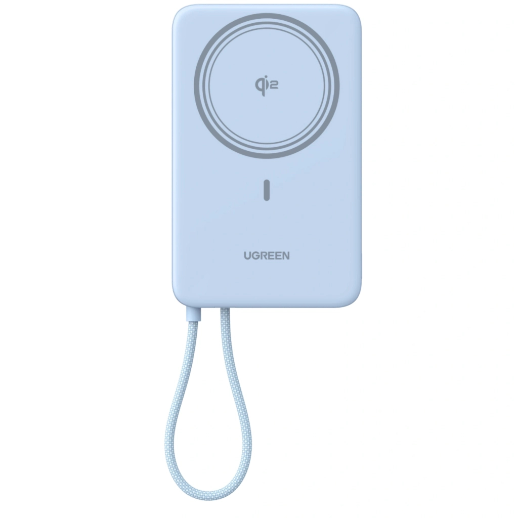 Батарея універсальна Ugreen 10000mAh 30W 1xUSB-C + 15W Magnetic Wireless + cable USB-C blue (65839B)