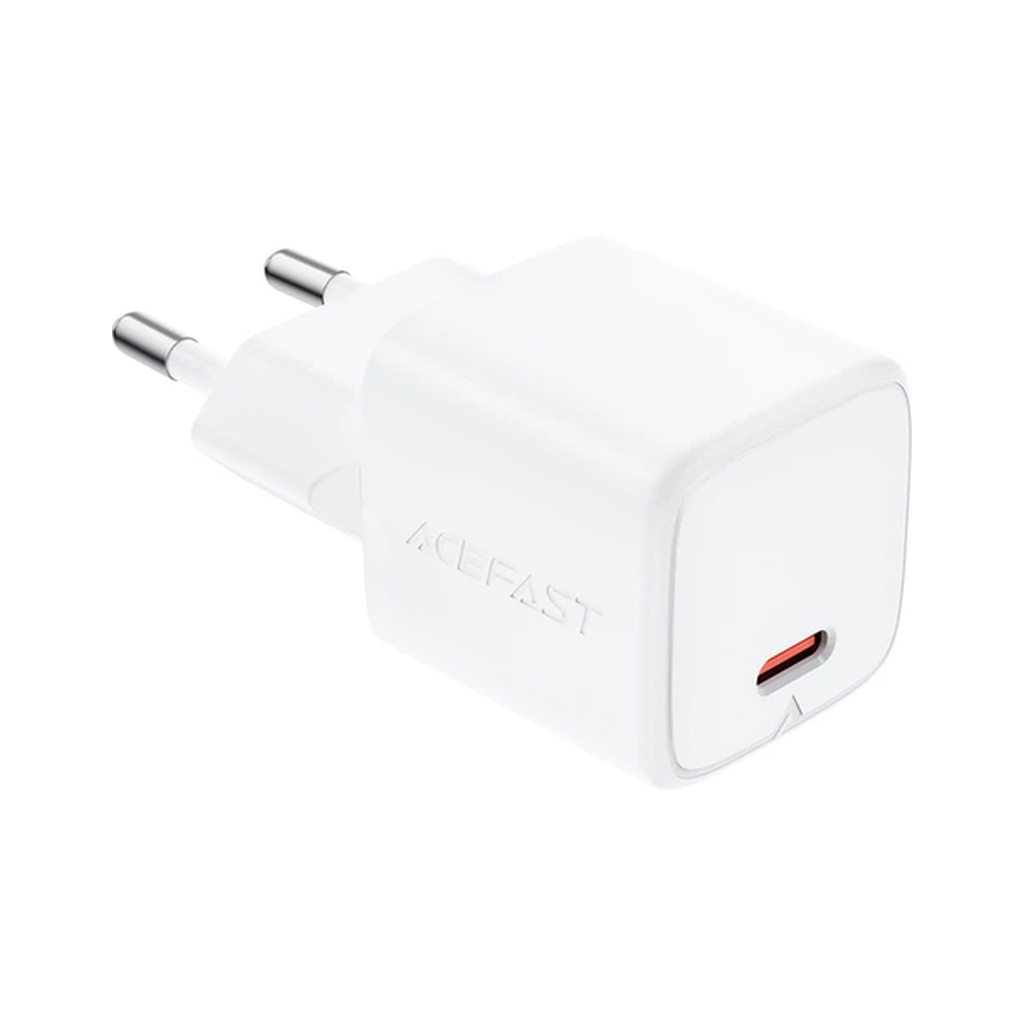 Зарядний пристрій Acefast A118 USB-C PD30W GaN white (6974316285366)