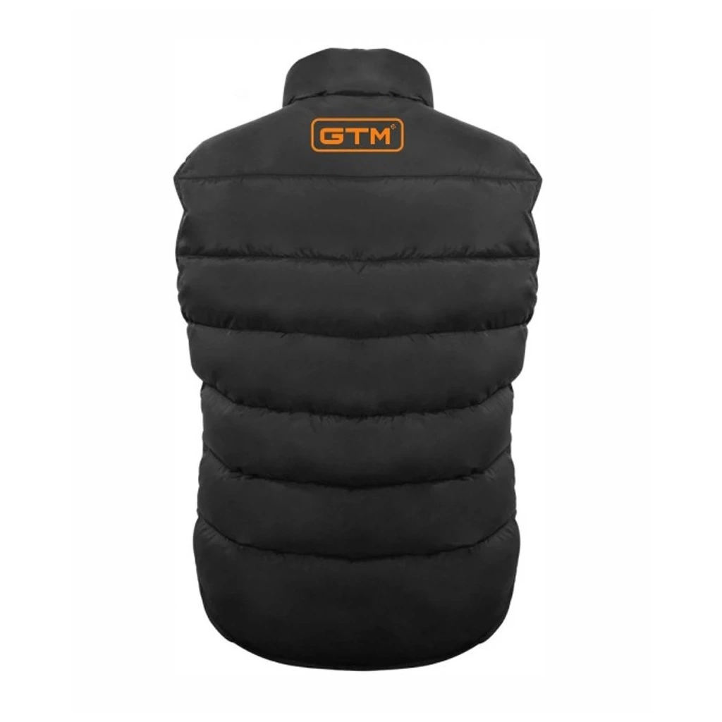 Жилет робочий GTM утеплений р.XXL, чорний з логотипом GTM (872728)