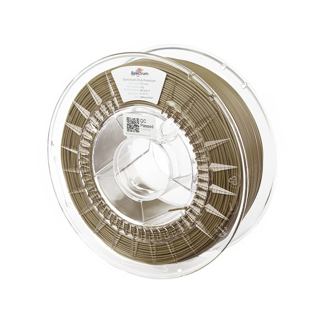 Пластик для 3D-принтера Spectrum PLA Premium 1.75mm 1kg Khaki, Military (80046)