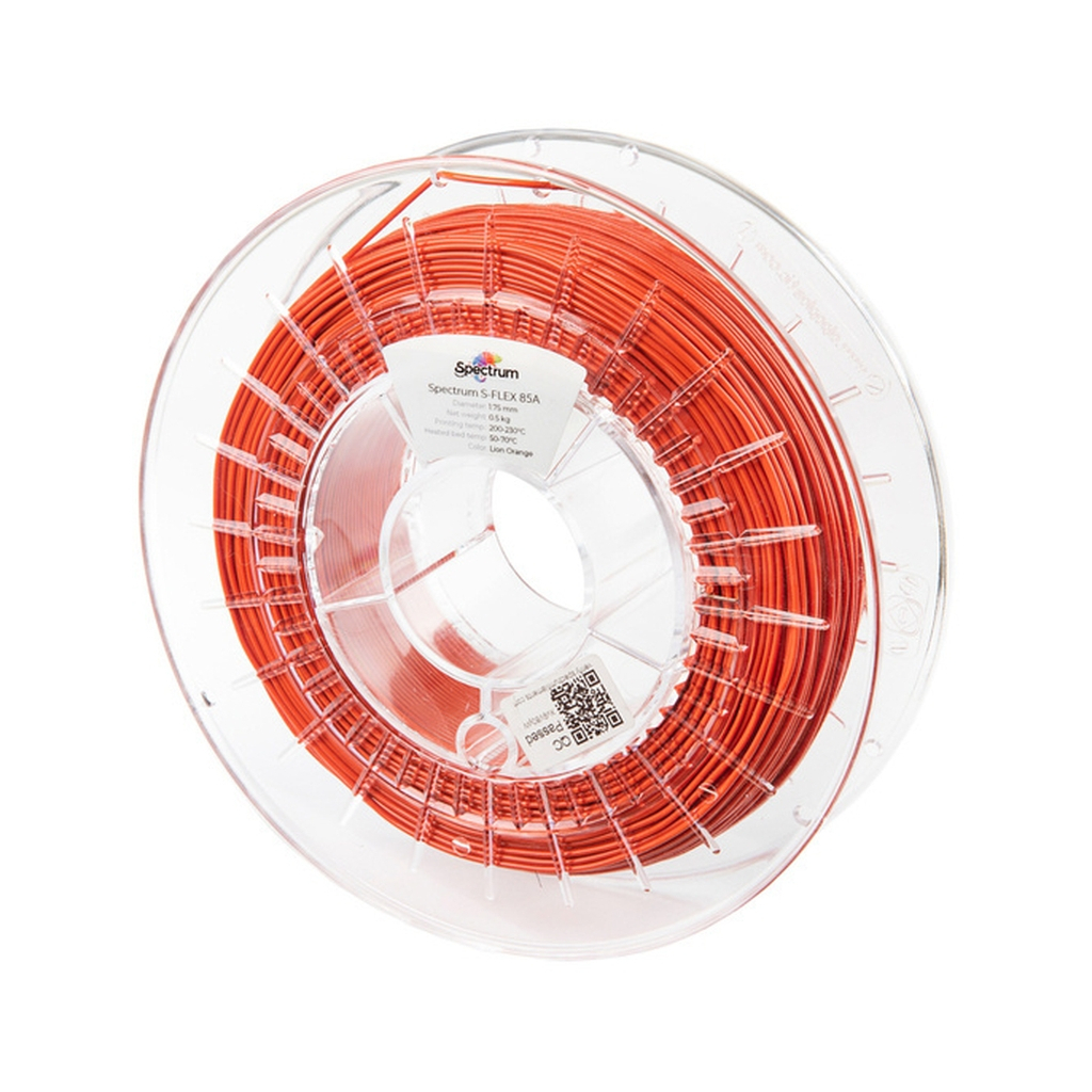 Пластик для 3D-принтера Spectrum S-Flex 85A 1.75mm 0.5kg Orange, Lion (80576)