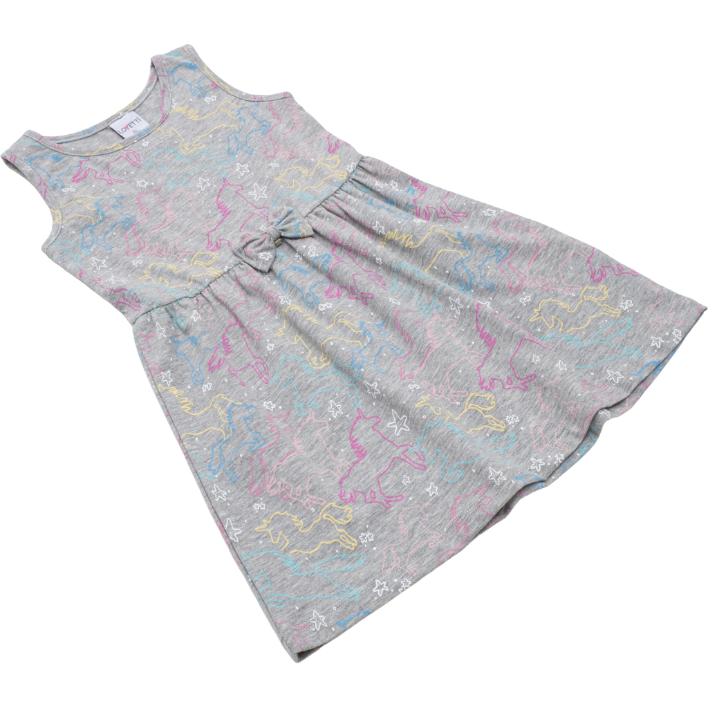 Плаття дитяче Lovetti трикотажне (5758-70-128G-gray) Плаття дитяче Lovetti трикотажне (5758-70-128G-gray)