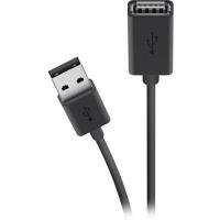 Дата кабель USB 2.0 AM/AF 1.8m black Belkin (F3U153BT1.8M)