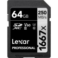 Карта пам'яті Lexar 64GB SDHC class 10 UHS-II 1667x (LSD64GCB1667)