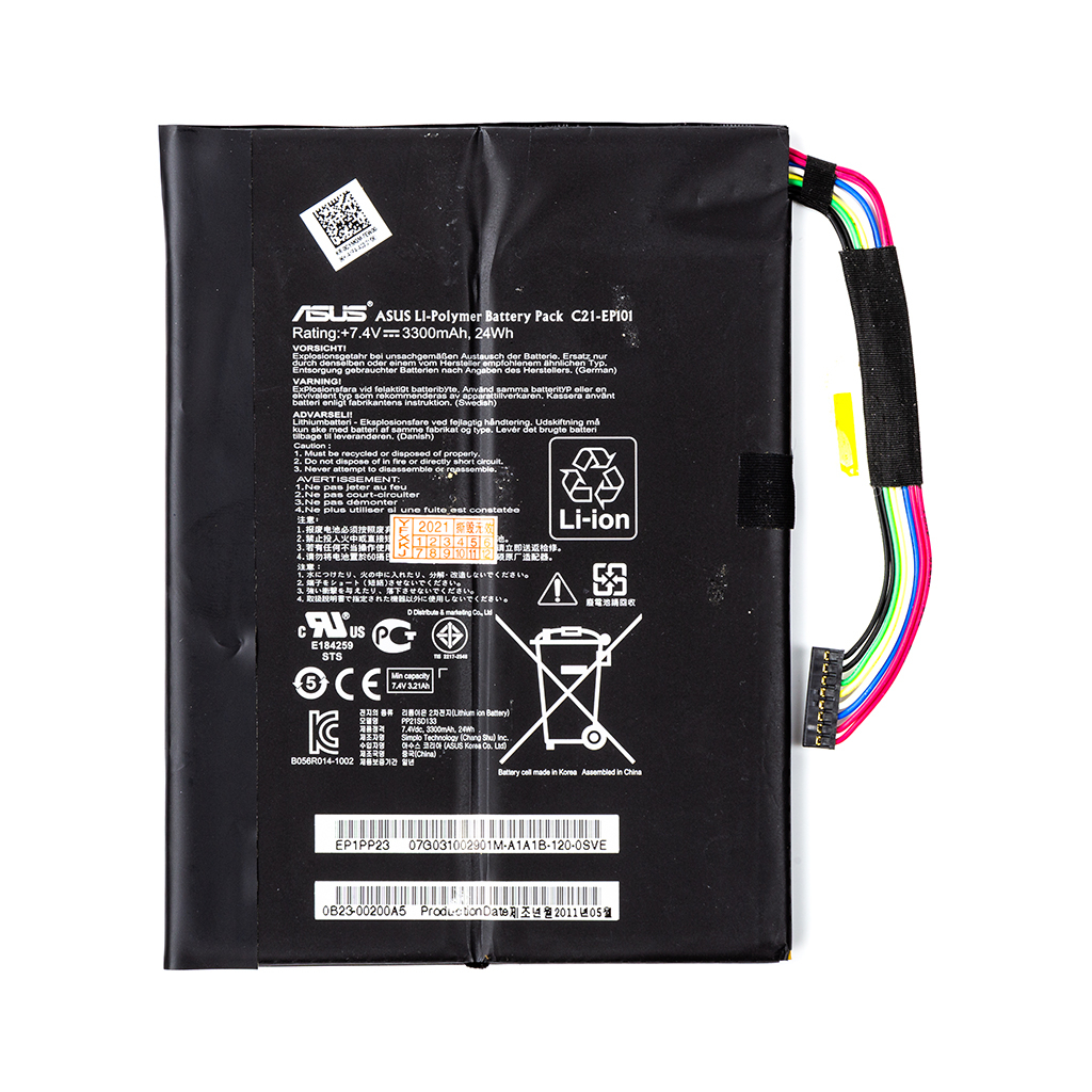 Акумулятор до ноутбука ASUS Eee Pad Transformer TR101 (C21-EP101) 7.4V 3300mAh (NB431137) Акумулятор до ноутбука ASUS Eee Pad Transformer TR101 (C21-EP101) 7.4V 3300mAh (NB431137)