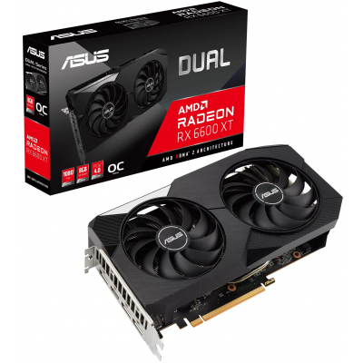Відеокарта ASUS Radeon RX 6600 XT 8Gb DUAL OC (DUAL-RX6600XT-O8G)