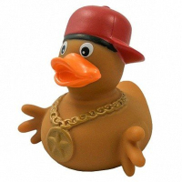 Funny Ducks Bath Toy Rapper Duck (F1879)