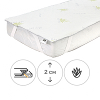 Наматрацник MirSon №1051 Alberto Тенцель (Modal) Strong Aloe Vera 150х200 см (2200001509009)