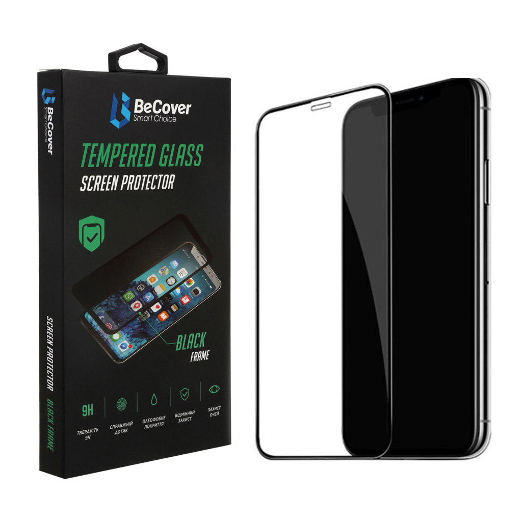 Скло захисне BeCover Apple iPhone 14 Plus Black (707971) Скло захисне BeCover Apple iPhone 14 Plus Black (707971)