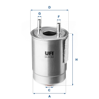 Fuel filter UFI 24.147.00