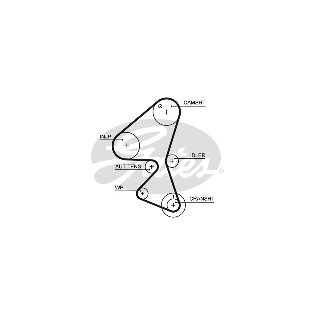Комплект ременя ГРМ з помпой Gates KP15598XS Комплект ременя ГРМ з помпой Gates KP15598XS
