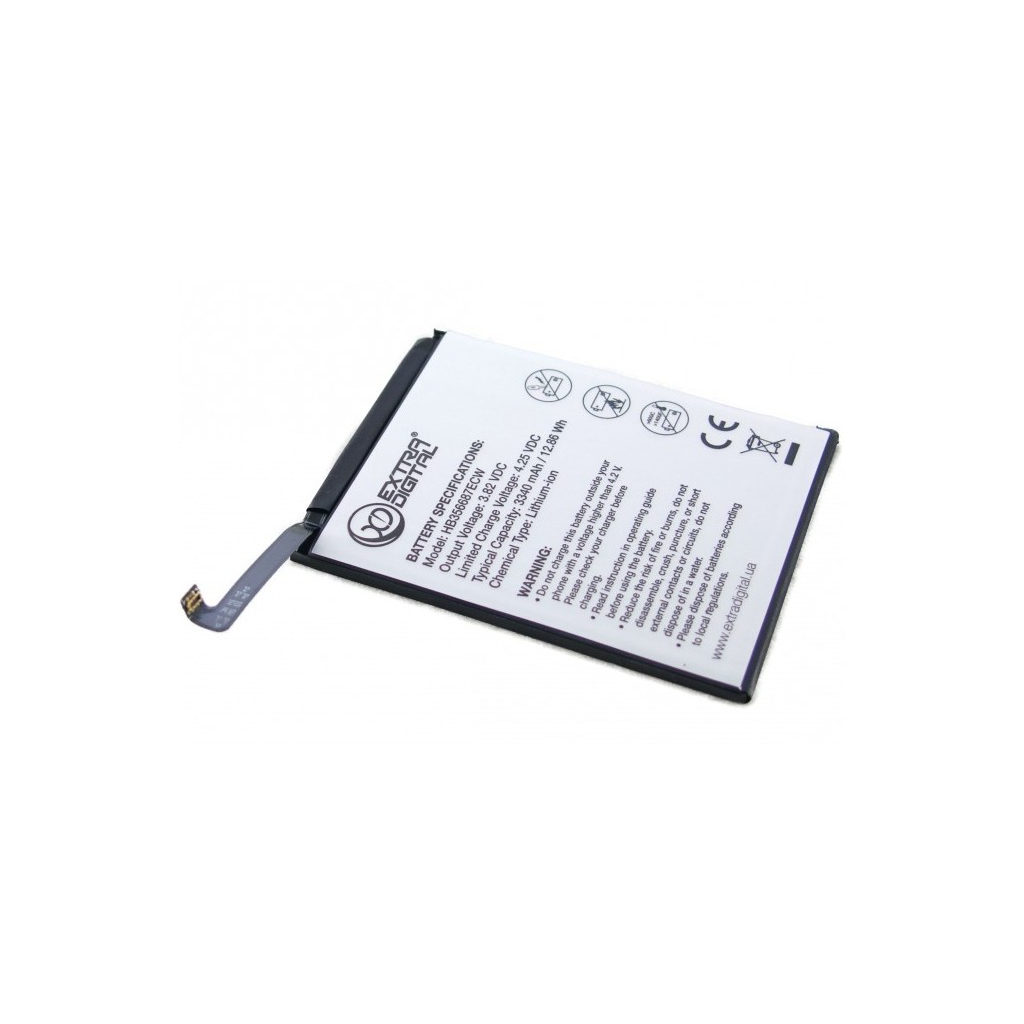 Акумуляторна батарея Extradigital Huawei P Smart Plus HB356687ECW 3340 mAh (BMH6496)