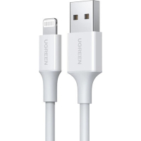 Дата кабель USB 2.0 AM to Lightning 1.5m US155 MFI White Ugreen (US155/80315)