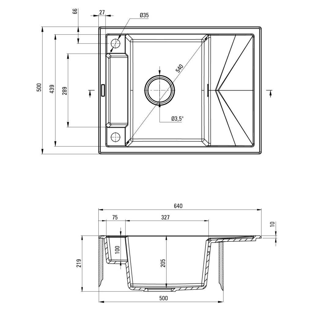 Мийка кухонна Deante Magnetic (ZRM T11A)