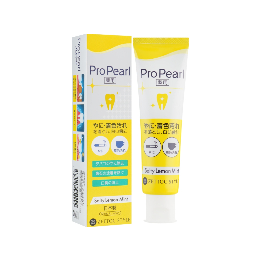 Зубна паста Zettoc ProPearl Активний догляд зі смаком лимону і м'яти 100 г (4582118954292)