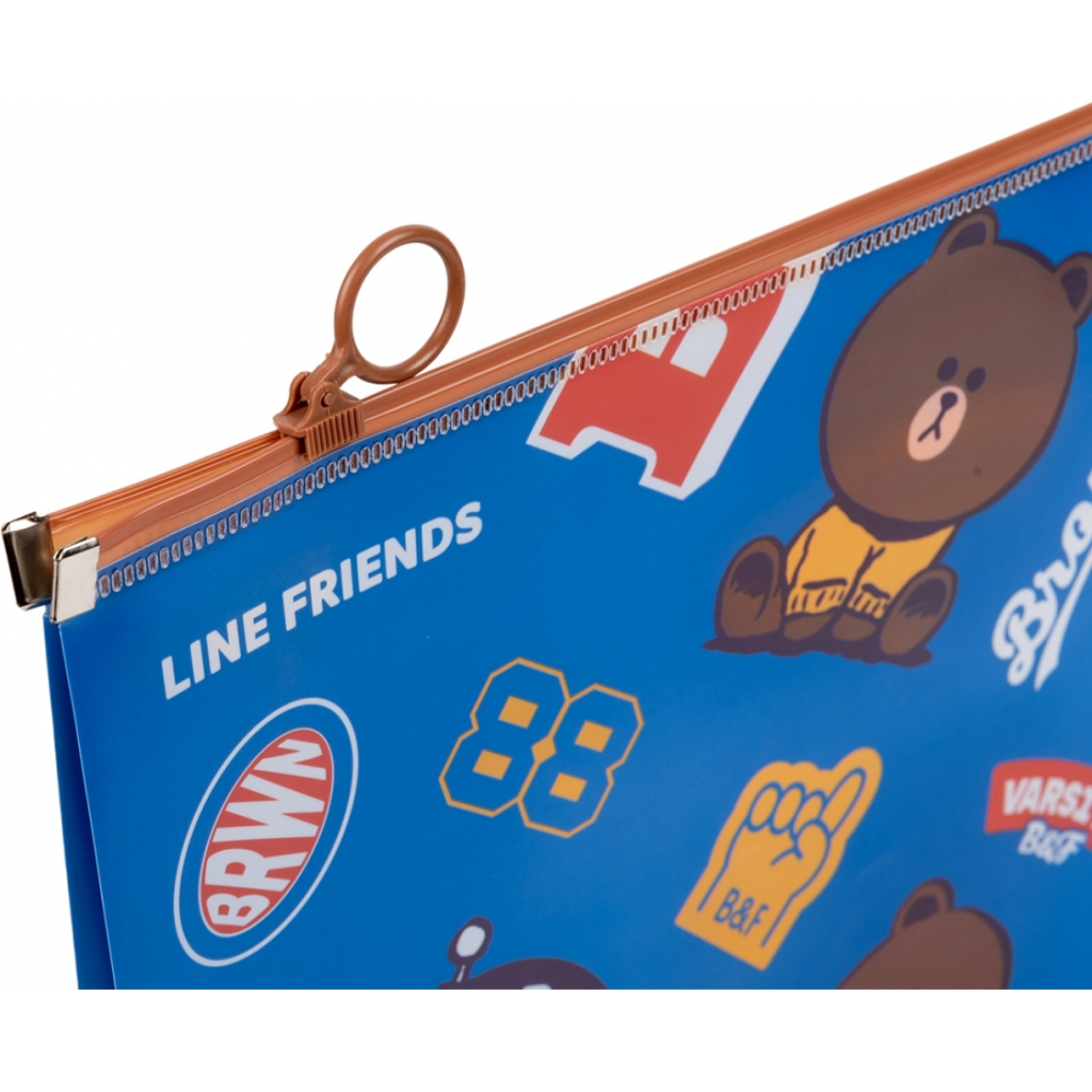 Папка на блискавці Yes А4 Line Friends (492091)