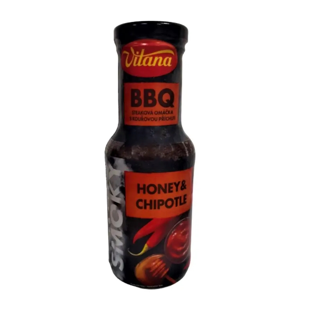 Соус Vitana BBQ Стейковий з медом і копченим перцем 230 мл (8593837269464)