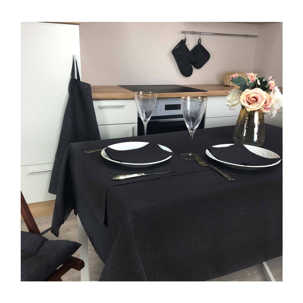 Скатертина Прованс Black Milan 136х180 см (4823093434714) Скатертина Прованс Black Milan 136х180 см (4823093434714)
