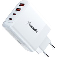 Зарядний пристрій Proda AZEADA Seagulls AZ-19 GaN5 65W USB-A (QC4.0) USB-C (PD3.0) white (AZ-19-WH)