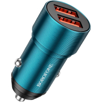 Зарядний пристрій BOROFONE BZ19 2 USB Sapphire Blue (BZ19SU)