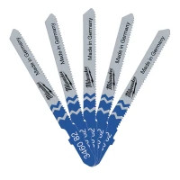 Milwaukee cloth for jigsaw T218A 55mm/tooth pitch 1.2mm, 5pcs, shaped cut, universal (4932346082)