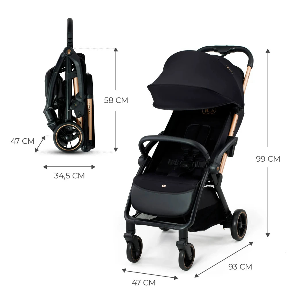 Коляска Kinderkraft Apino Raven Black (KSAPIN00BLK0000) (5902533924127)