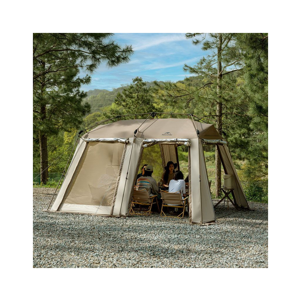 Тент Naturehike Village CNH23ZP12003, коричневий (6976023924668)
