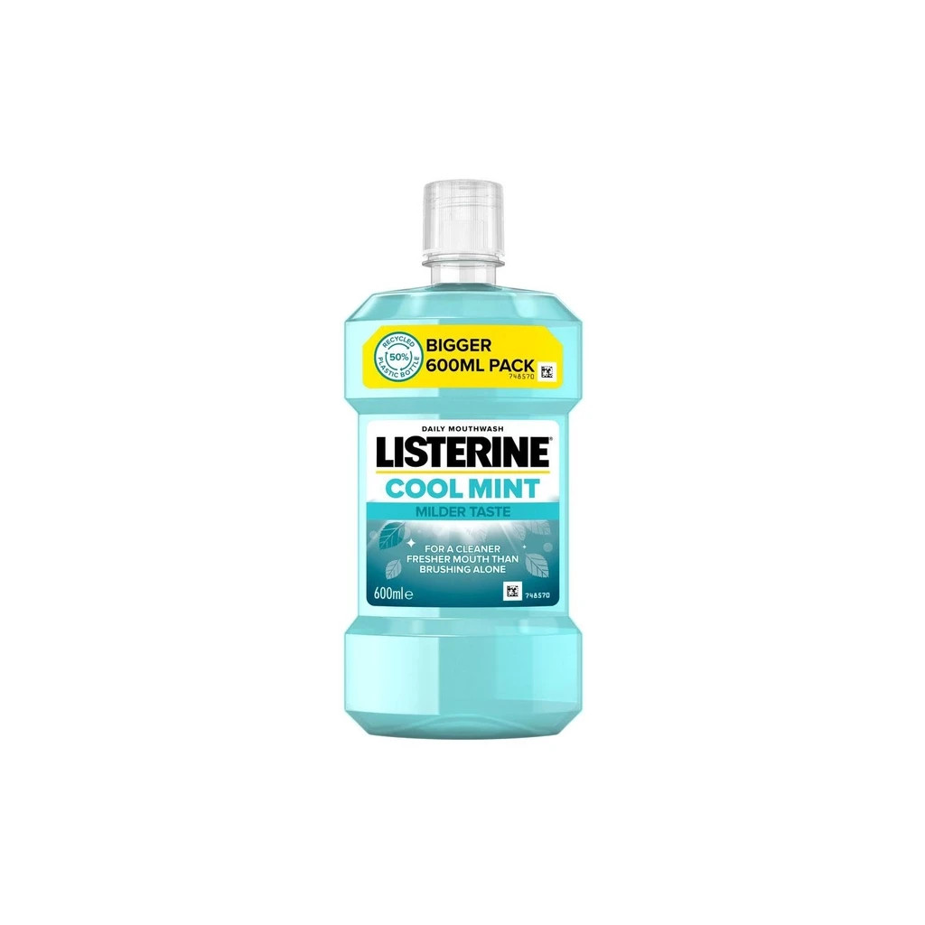 Ополіскувач для порожнини рота Listerine Свіжа м'ята М'який смак 600 мл (3574661566597)