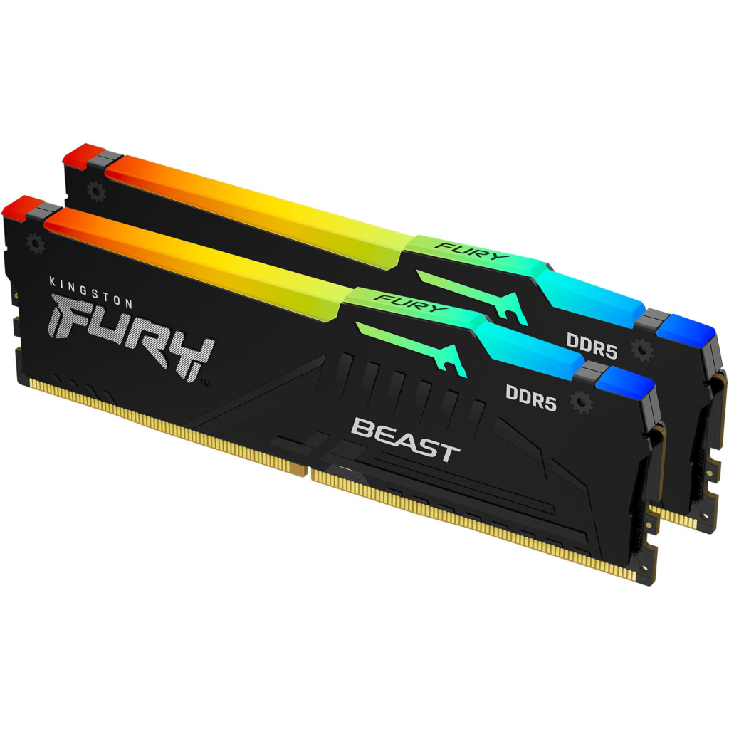 Модуль пам'яті для комп'ютера DDR5 32GB (2x16GB) 6000 MHz Beast RGB Kingston Fury (ex.HyperX) (KF560C30BBAK2-32) Модуль пам'яті для комп'ютера DDR5 32GB (2x16GB) 6000 MHz Beast RGB Kingston Fury (ex.HyperX) (KF560C30BBAK2-32)