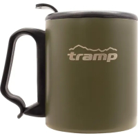 Чашка туристична Tramp з поїлкою і защіпкою 350 мл Olive (UTRC-020-olive)