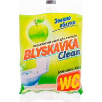 Туалетний блок Blyskavka Clean Зелене яблуко 37 г (4820055140805)