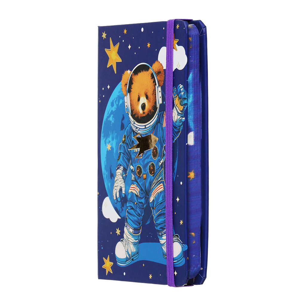 Книга записна ZiBi Bear A6 в клітинку тверда обкладинка на гумці 80 аркушів, синя (ZB.116103) Книга записна ZiBi Bear A6 в клітинку тверда обкладинка на гумці 80 аркушів, синя (ZB.116103)