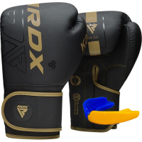 Боксерські рукавички RDX F6 Kara Matte Golden 6 унцій (BGR-F6MGL-6OZ)