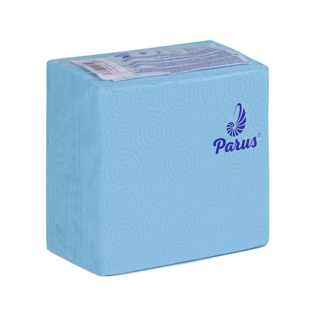Серветки столові Parus 1 шар 33х33 см Сині 100 шт. (4820205440373)