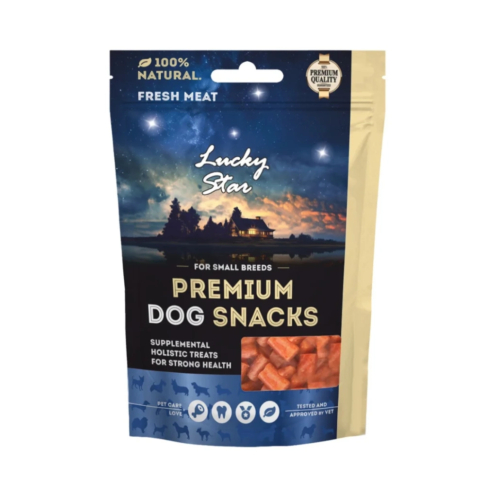 Ласощі для собак Lucky Star Шматочки в'яленої тріски 65 г (4820281500688)