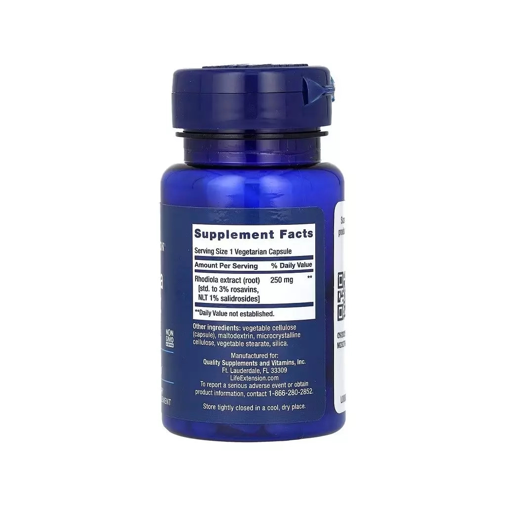 Вітамінно-мінеральний комплекс Life Extension Родіола, 250 мг, Rhodiola Extract, 60 вегетаріанських капсул (LEX-88906) Вітамінно-мінеральний комплекс Life Extension Родіола, 250 мг, Rhodiola Extract, 60 вегетаріанських капсул (LEX-88906)