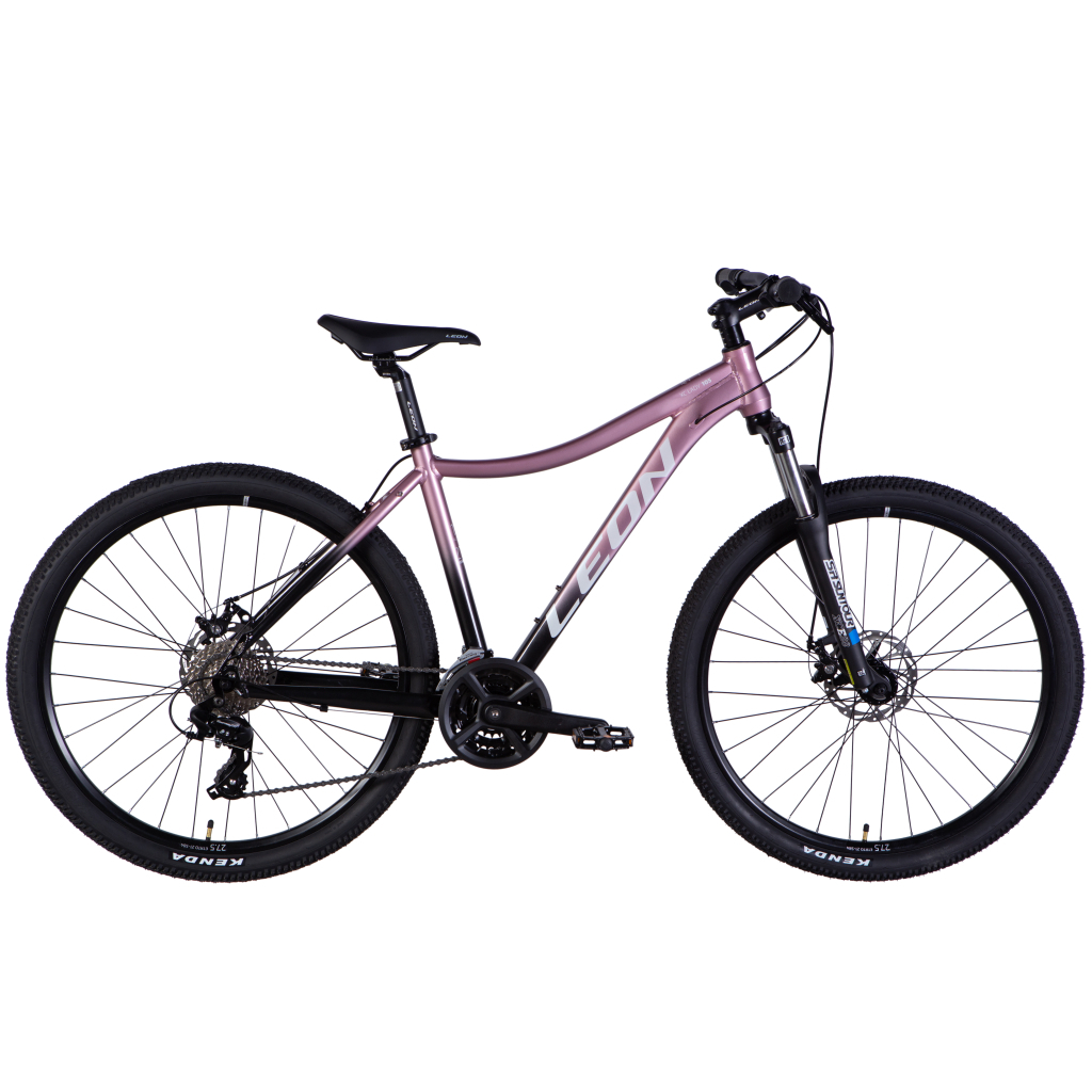Велосипед Leon 27,5" XC LADY 105 DD рама-18" AL 2025 рожевий з чорним (OPS-LN-27,5-003)