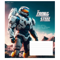 Notebook Schoolboy Iron&Steel 12 sheets cell (012-3284K)
