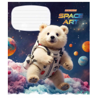 Notebook Schoolboy Space Art 12 sheets line (012-3406L)