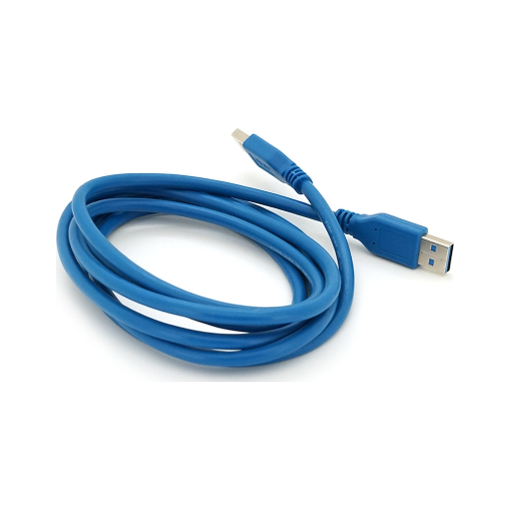 Дата кабель USB 3.0 AM/AM 2.0m Blue Voltronic (YT-3.0AM+AM-2.0)