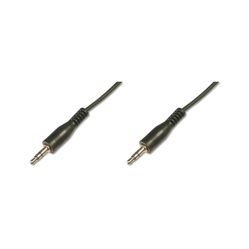 Кабель мультимедійний 3.5mm M to 3.5mm M 2.5m black Digitus (AK-510100-025-S) Кабель мультимедійний 3.5mm M to 3.5mm M 2.5m black Digitus (AK-510100-025-S)