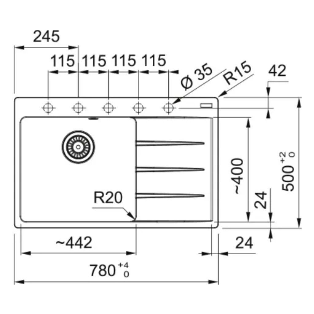 Мийка кухонна Franke 114.0630.475