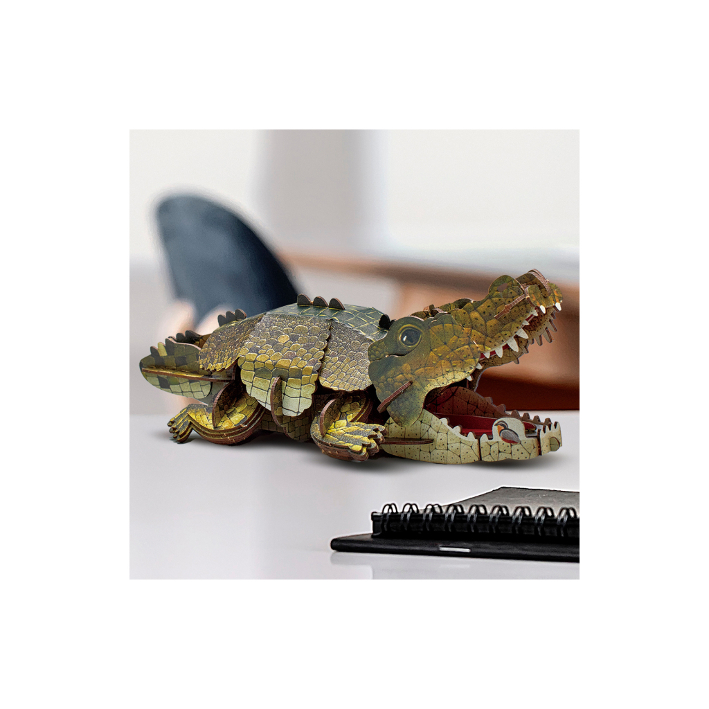 Пазл Cubic Fun тривимірний Дикі тварини Крокодил (DS1182h) Пазл Cubic Fun тривимірний Дикі тварини Крокодил (DS1182h)