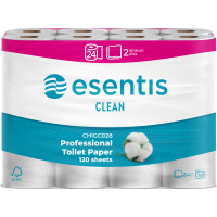Toilet paper Esentis Clean 2 layers 24 rolls (5944582190429)