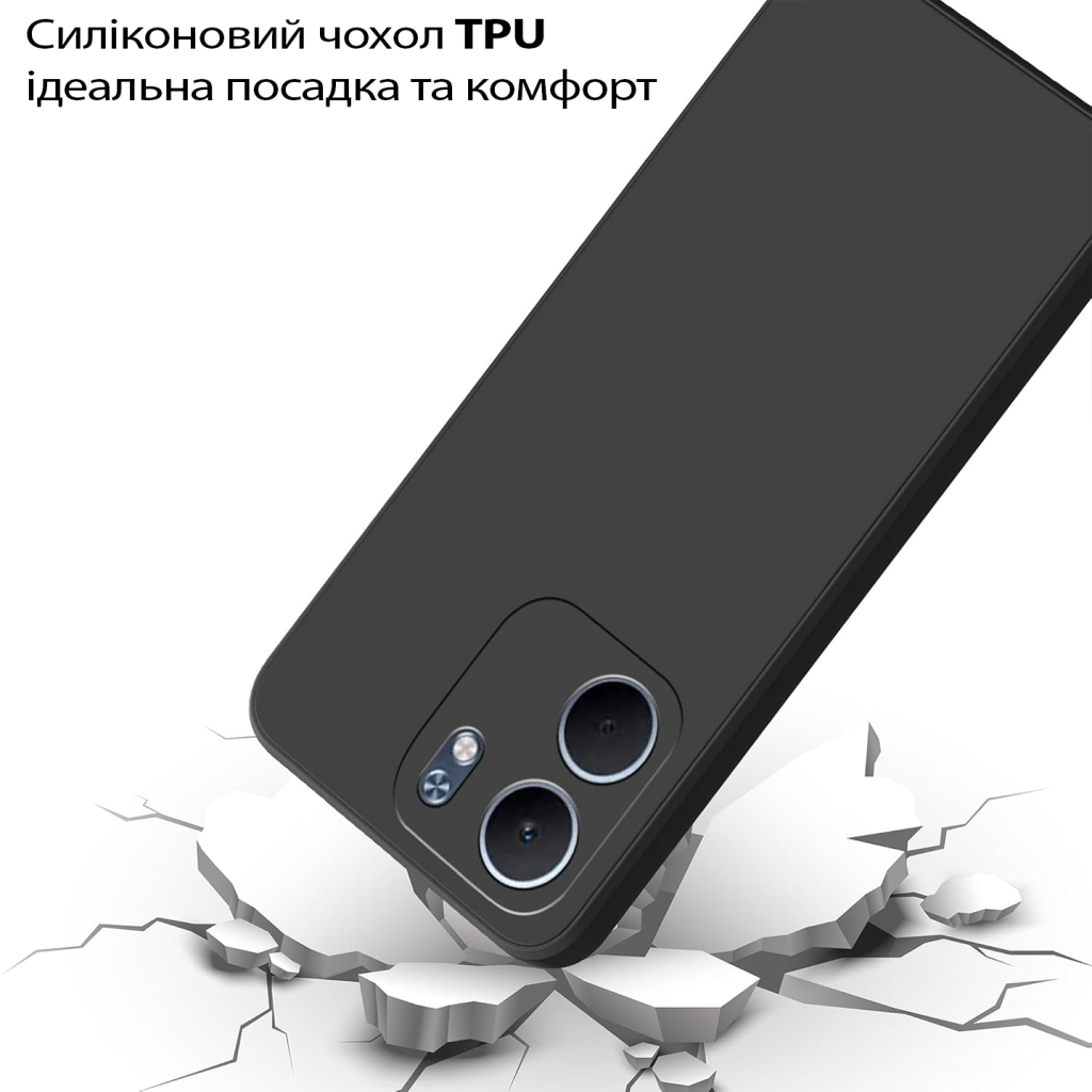 Чохол до мобільного телефона BeCover Silicone Oppo A5x 4G/5G Black (713788) Чохол до мобільного телефона BeCover Silicone Oppo A5x 4G/5G Black (713788)