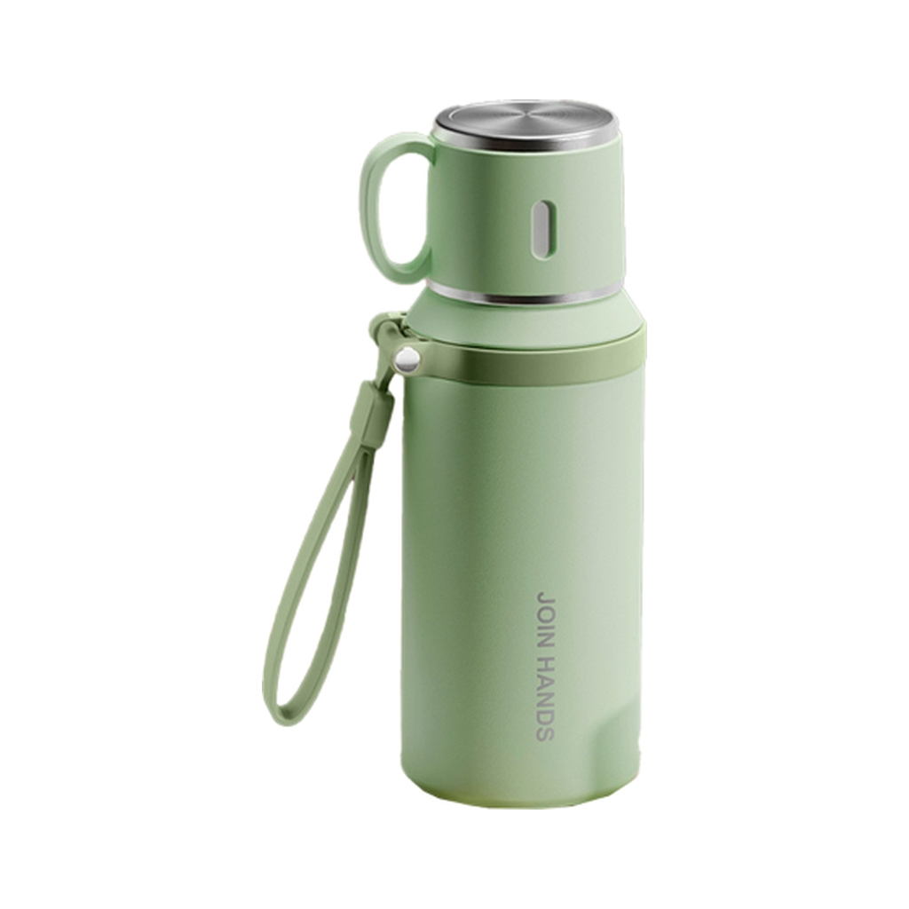 Термос Merlion з чашкою та ситечком 0,6 л, зелений (TermTea-600Green) Термос Merlion з чашкою та ситечком 0,6 л, зелений (TermTea-600Green)