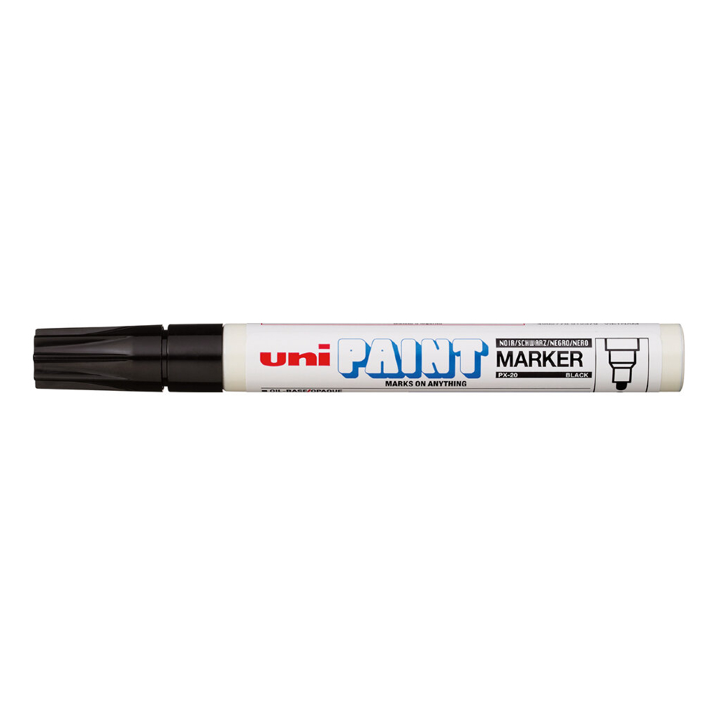 Маркер UNI Paint 2,2-2,8мм, чорний (PX-20(L) BLACK)