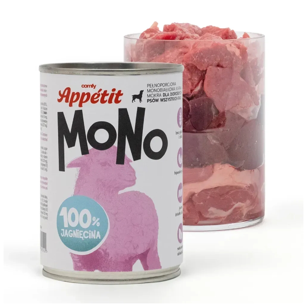 Консерви для собак Comfy Appetit Mono з ягням 400 г (5905546340540) Консерви для собак Comfy Appetit Mono з ягням 400 г (5905546340540)