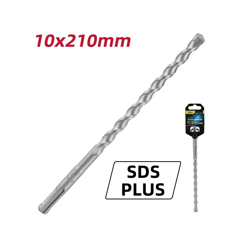 Бур Deli Sds Plus D10 x 210 мм (EDH-Y10210) Бур Deli Sds Plus D10 x 210 мм (EDH-Y10210)